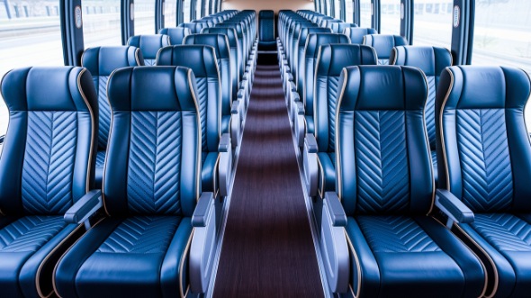 hillsboro 54 passenger charter bus inside