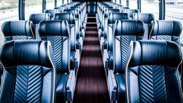 hillsboro 55 passenger charter bus inside