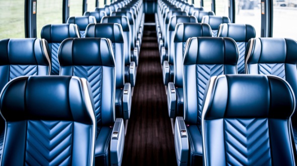 hillsboro 56 passenger charter bus inside