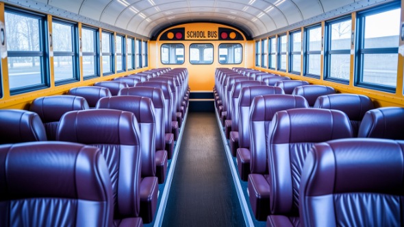 school bus rental interior beaverton